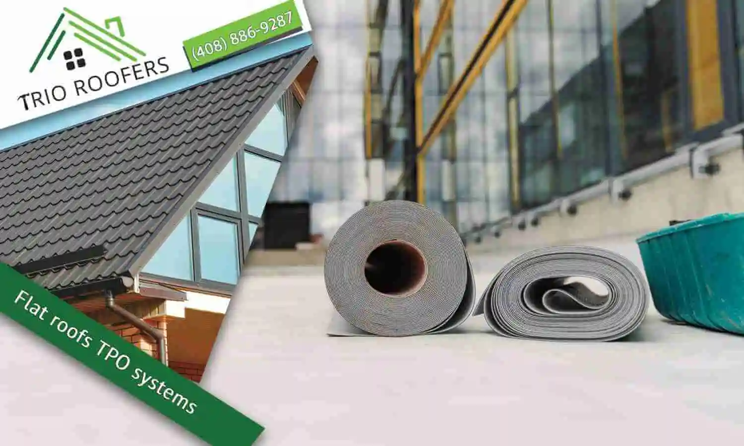 Flat roofs TPO systems